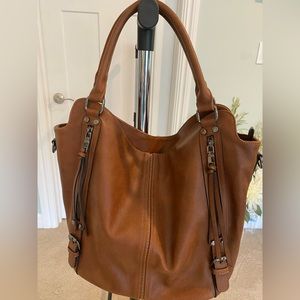 Hobo Purse. Dark caramel color.